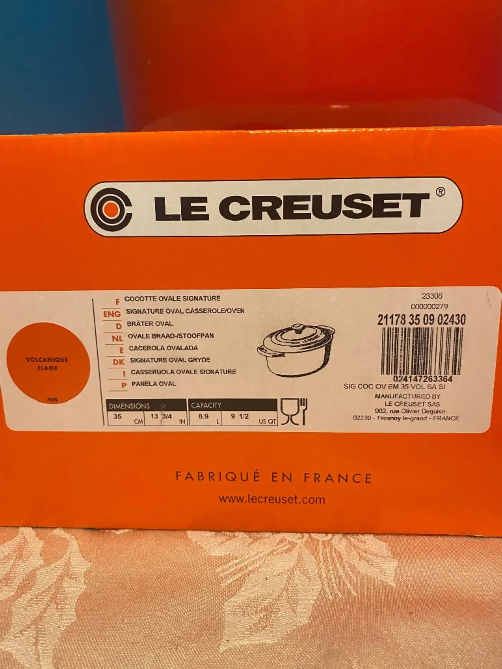Le Creuset ~ 9.5 Quart ~ 